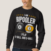 8 Ball en 9 Ball Humor Funny Billiards Trui (Voorkant)