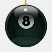 8-Ball Keramisch Ornament (Voorkant)