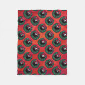 8-Ball kerstmis Fleece Deken (Voorkant)