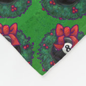 8-Ball kerstmis Fleece Deken (Hoek)