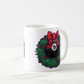 8 Ball Kerstmis Koffiemok (Voorkant rechts)