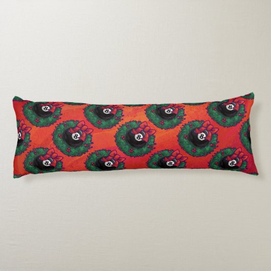 8-Ball kerstmis Lichaamskussen (Achterkant)