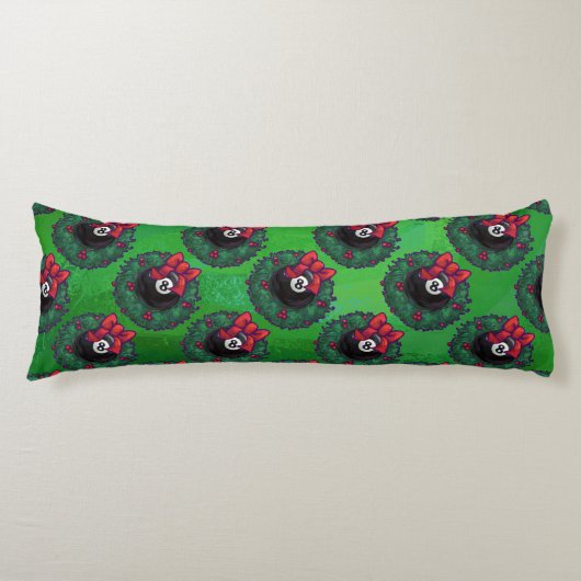 8-Ball kerstmis Lichaamskussen (Voorkant)