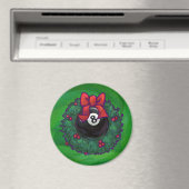 8-Ball Kerstmis met groen Magneet (Insitu (Vaatwasser))