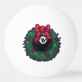 8-Ball Kerstmis met groen Pingpongbal (Achterkant)