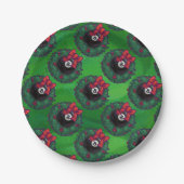 8-Ball kerstmis Papieren Bordje (Voorkant)