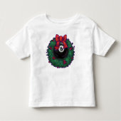 8-Ball Kerstmis Rood Kinder Shirts (Voorkant)