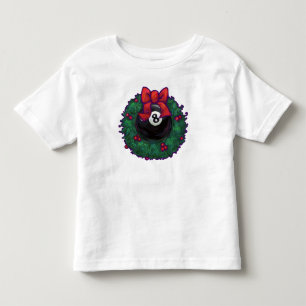 8-Ball Kerstmis Rood Kinder Shirts