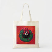 8-Ball Kerstmis Rood Tote Bag (Voorkant)