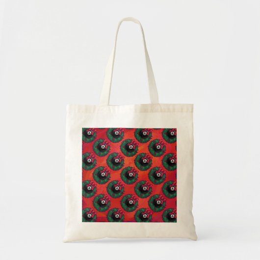 8-Ball Kerstmis Rood Tote Bag (Voorkant)