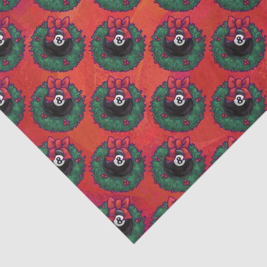 8-Ball kerstmis Tissuepapier (Detail)