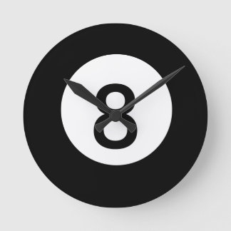8-Ball-klok Ronde Klok