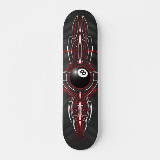 8-Ball Old School Pinstripe Board Persoonlijk Skateboard (Voorkant)