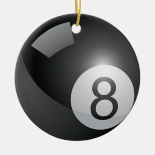 8 Ball-Ornamenten Keramisch Ornament