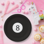 8 Ball Papieren Bordje (Feest)