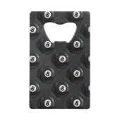 8 Ball Patroon Creditkaart Flessenopener (Achterkant)