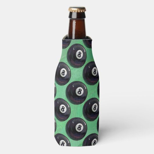 8 Ball Patroon Flesjeskoeler (Fles Voorkant)