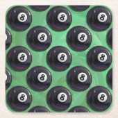 8 Ball Patroon Kartonnen Onderzetters (Voorkant)