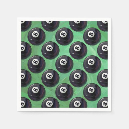 8 Ball Patroon Servet (Voorkant)