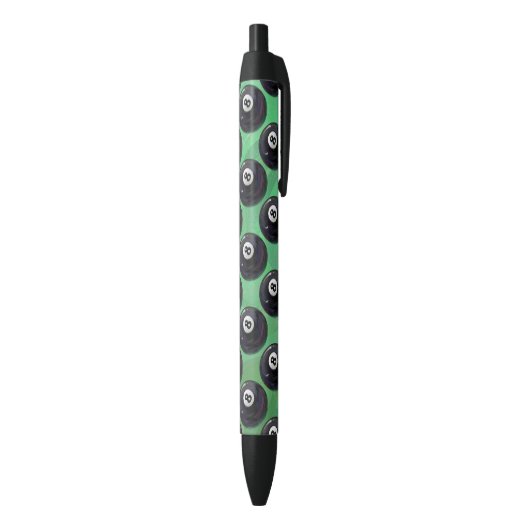 8 Ball Patroon Zwarte Inkt Pen (Achterkant (Verticaal))