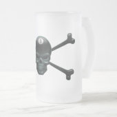 8-ball Pirate Matglas Bierpul (Voorkant rechts)