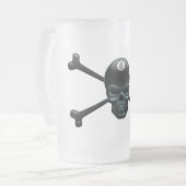 8-ball Pirate Matglas Bierpul (Voorkant links)