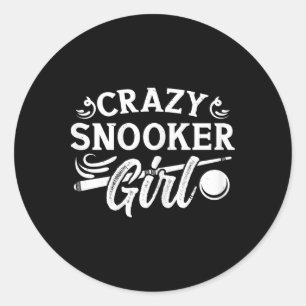 8 Ball Pool Accessoires voor volwassenen Crazy Sno Ronde Sticker