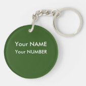 8 Ball Pool Bag ID LABEL of rugzak Sleutelhanger (Achterkant)