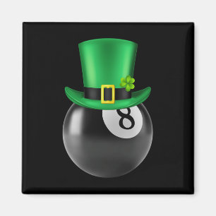 8 Ball Pool biljart minnaar St Paddys Day Leprecha Magneet