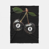 8 Ball Pool Biljart Speler Kersen Fleece Deken (Voorkant)