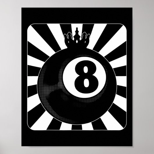 8 Ball Pool biljart speler Poster (Voorkant)