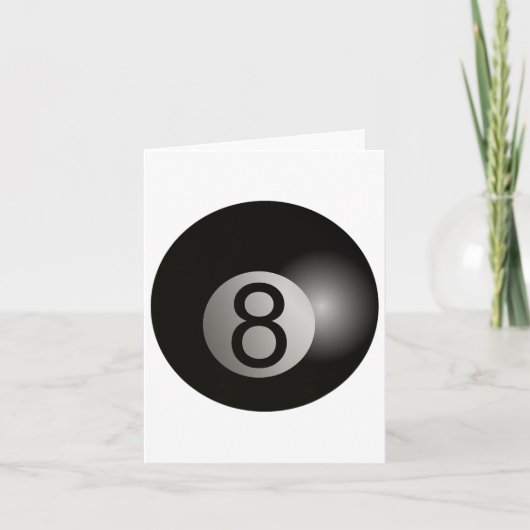 8 Ball Pool Hall Haai Biljart Speler Hustler Kaart (Voorkant)