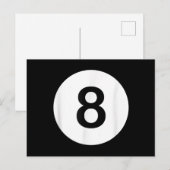 8 Ball Poolhal Tees, Cadeau voor Sharkliefhebbers Feestdagenkaart (Voorkant / Achterkant)