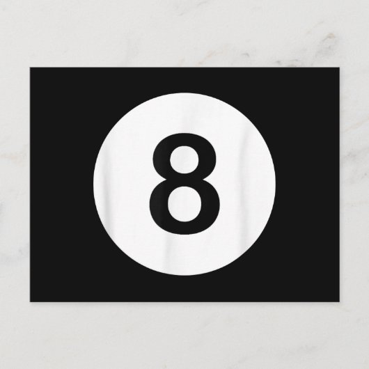 8 Ball Poolhal Tees, Cadeau voor Sharkliefhebbers Feestdagenkaart (Voorkant)