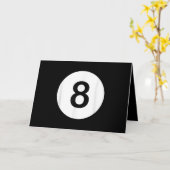 8 Ball Poolhal Tees, Cadeau voor Sharkliefhebbers Kaart (Gele Bloem)