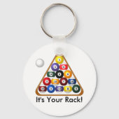 8-ball Rack-sleutelhanger Sleutelhanger (Voorkant)