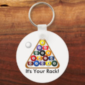 8-ball Rack-sleutelhanger Sleutelhanger (Voorkant)