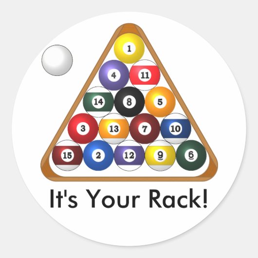 8-ball Rack stickers (Voorkant)
