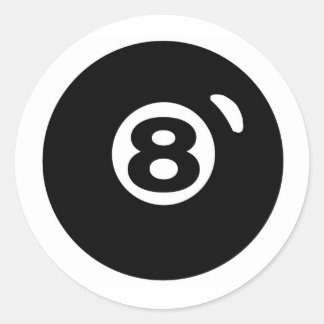 8 BALL RONDE STICKER