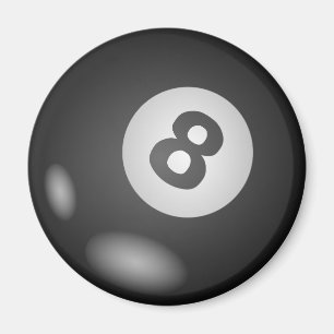 8 Ball Round Magneten