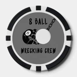8 Ball Wrecking Crew Poker Chips