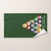 8-band rackbiljartballen met 8-bits balpool handdoek (Handdoek)
