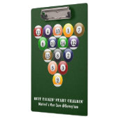 8-band rackbiljartballen met 8-bits balpool klembord (Links)