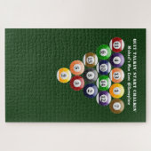 8-band rackbiljartballen met 8-bits balpool legpuzzel (Horizontaal)