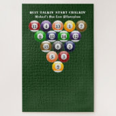 8-band rackbiljartballen met 8-bits balpool legpuzzel (Verticaal)