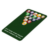 8-band rackbiljartballen met 8-bits balpool magneet (Linkerzijde)