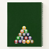 8-band rackbiljartballen met 8-bits balpool notitieboek (Achterkant)