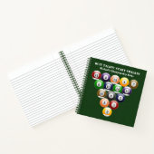 8-band rackbiljartballen met 8-bits balpool notitieboek (Binnen)