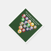 8-band rackbiljartballen met 8-bits balpool servetten (Hoek)