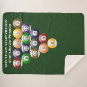 8-band rackbiljartballen met 8-bits balpool sherpa deken (Voorkant (horizontaal))